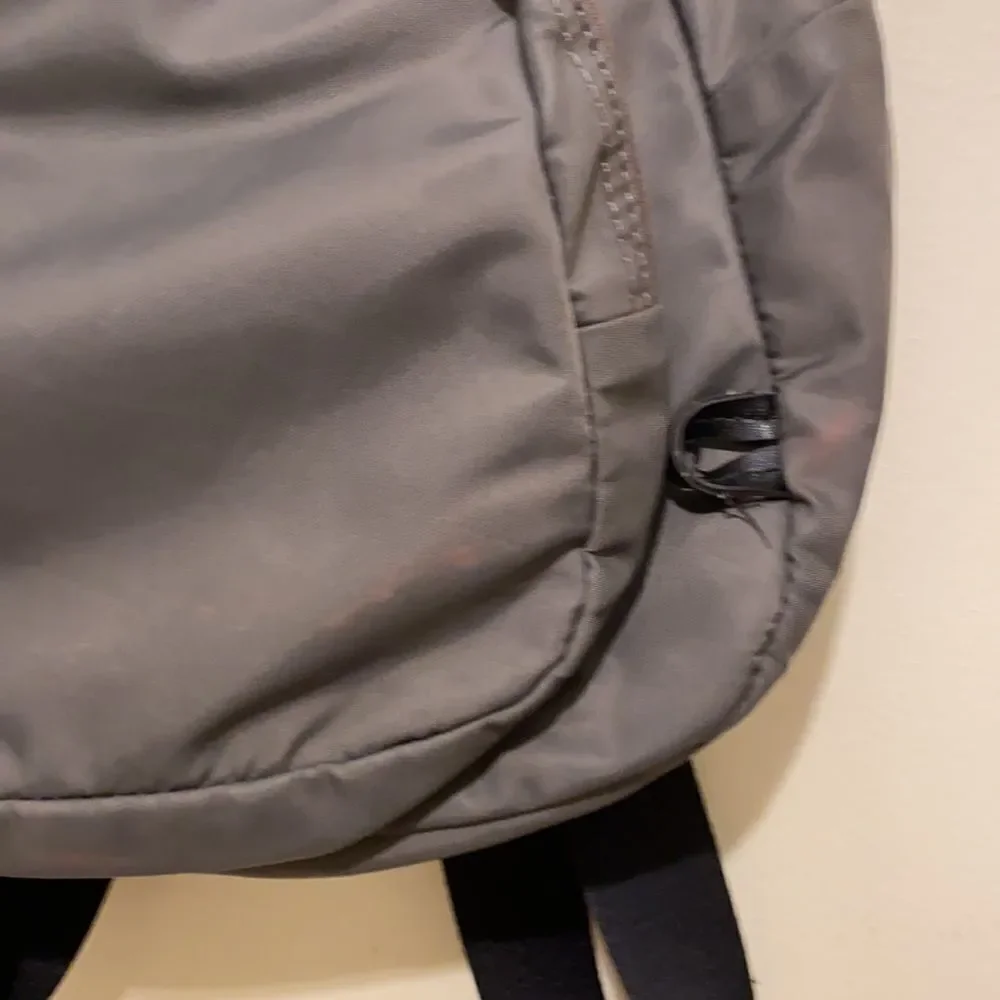 Marc Jacobs nylon gray backpack.